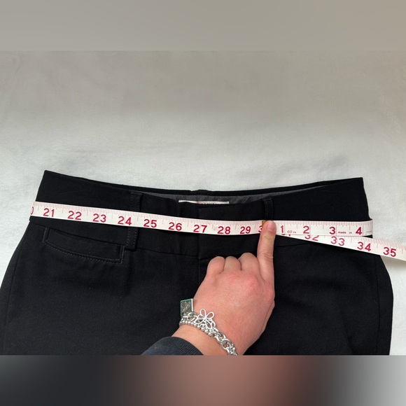 Women’s BANANA REPUBLIC Petite THE SLOAN FIT LA COUPE SLOAN black dress pants - Picture 14 of 16
